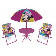 Lauko staliukas su skėčiu ir kėdutėmis MINNIE